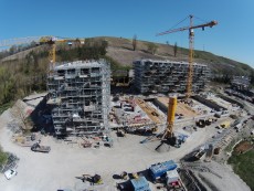 Vue aérienne "Les Plages de Dardagny" - © Anderegg-Rinaldi & Architectes Associés